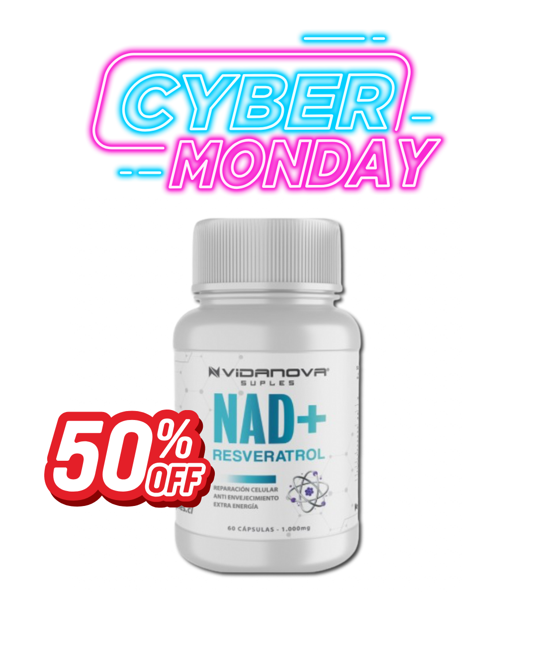 NAD+ RESVERATROL™✨El Secreto de las eterna Juventud✨