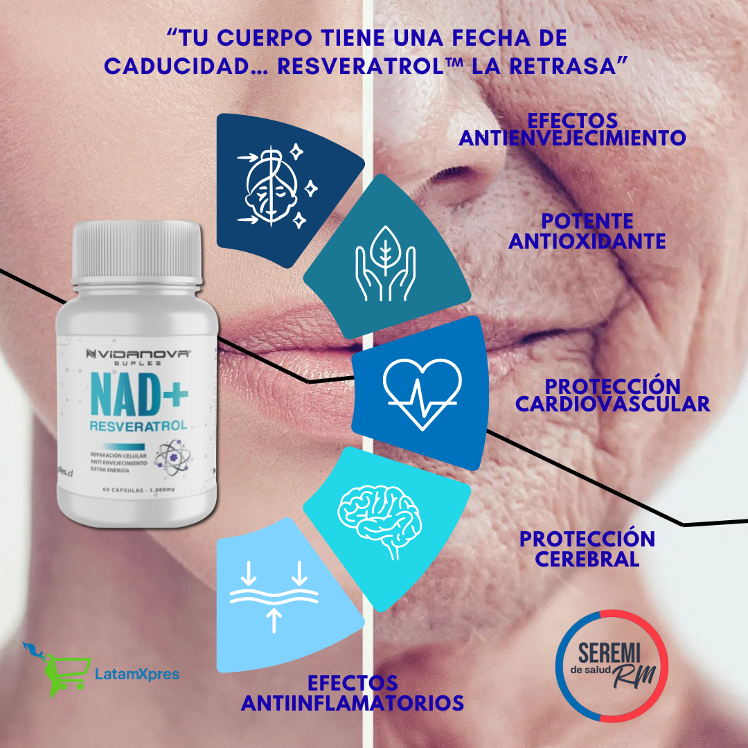 NAD+ RESVERATROL™✨El Secreto de las eterna Juventud✨