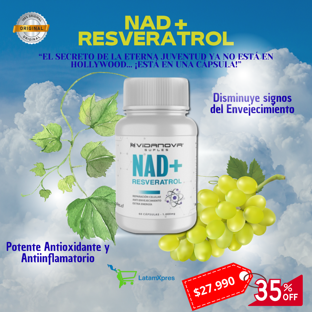 NAD+ RESVERATROL™✨El Secreto de las eterna Juventud✨